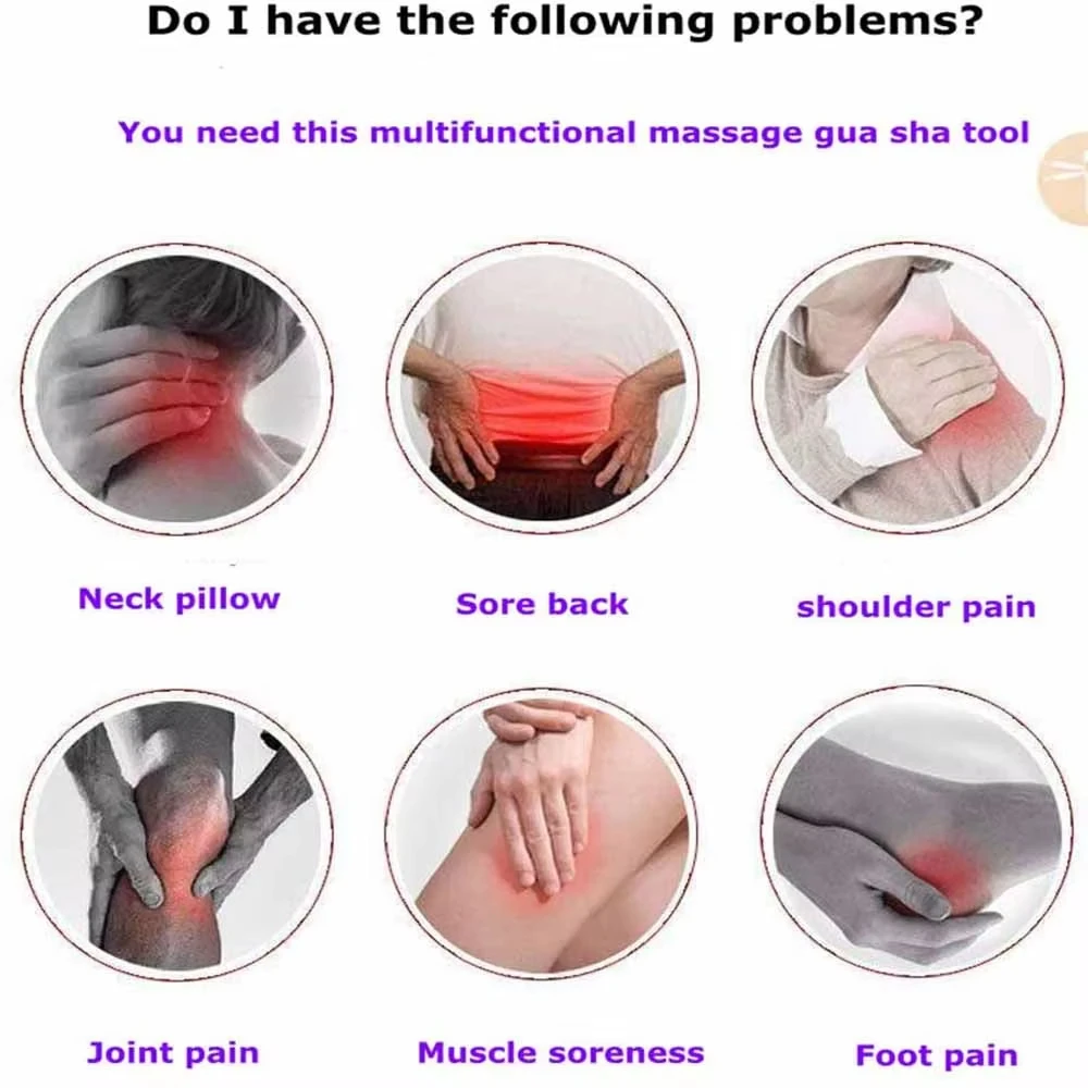 Home Gym Manual - Ferramenta de Massagem Gua Sha de