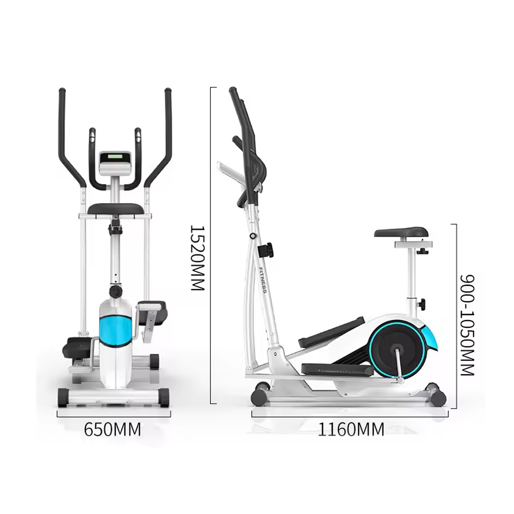 Home Gym Manual - Treinador Elíptico Manual de Aço com