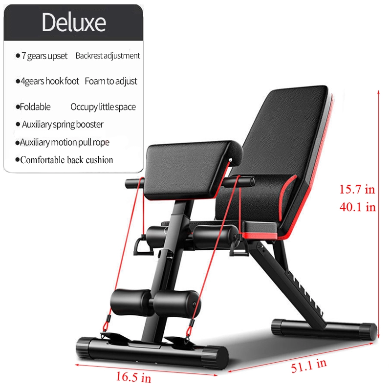Home Gym Bench - Conjunto de Banco de Halteres Ajustável
