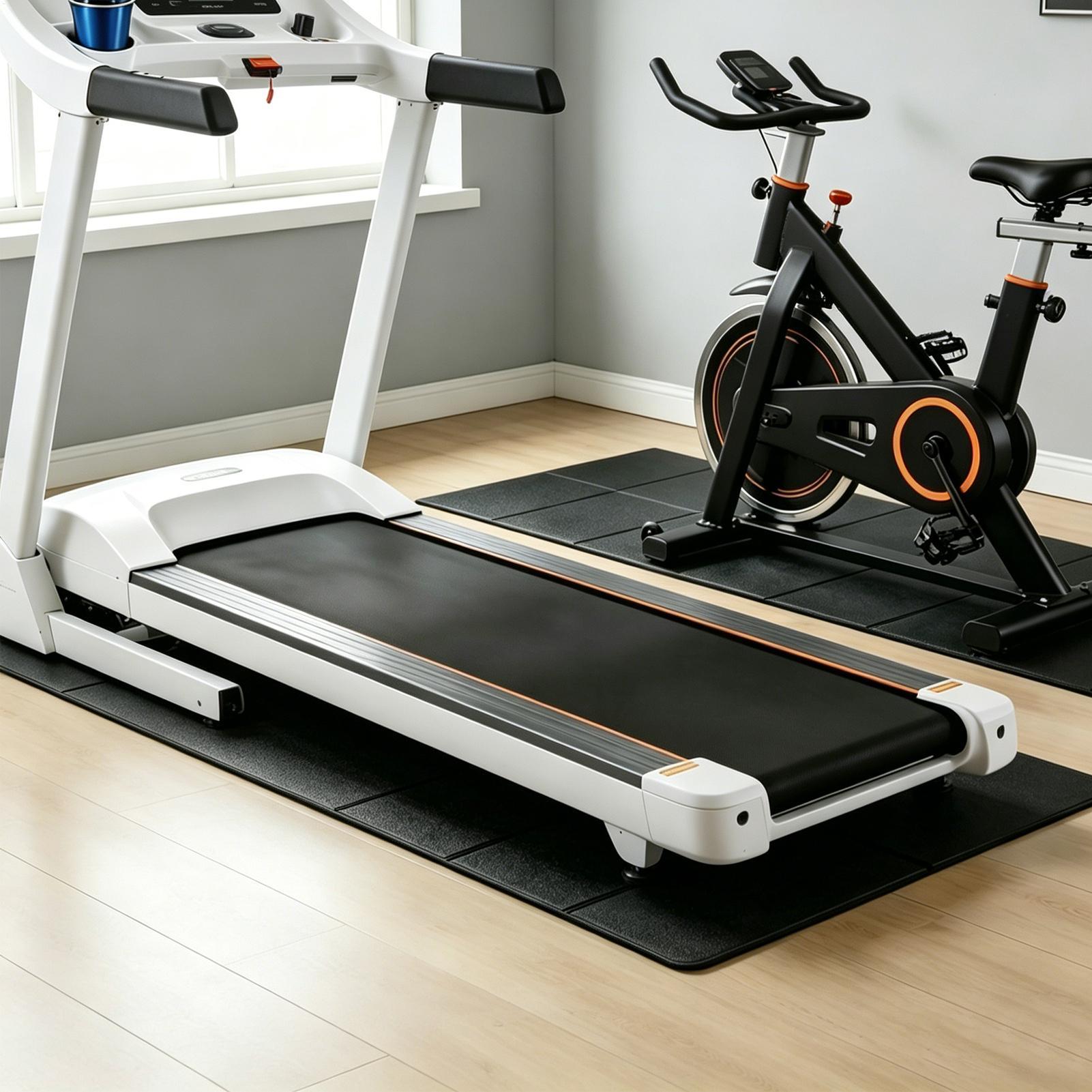 Home Gym Gym Equipment - Almofadas para esteira, antiderrapantes, absorventes de