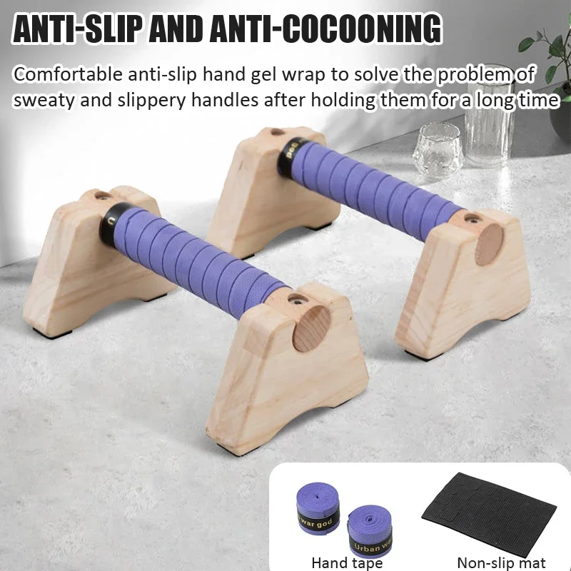 Suporte de push-up de madeira  - Push Up Stand Bar avaliação e preço