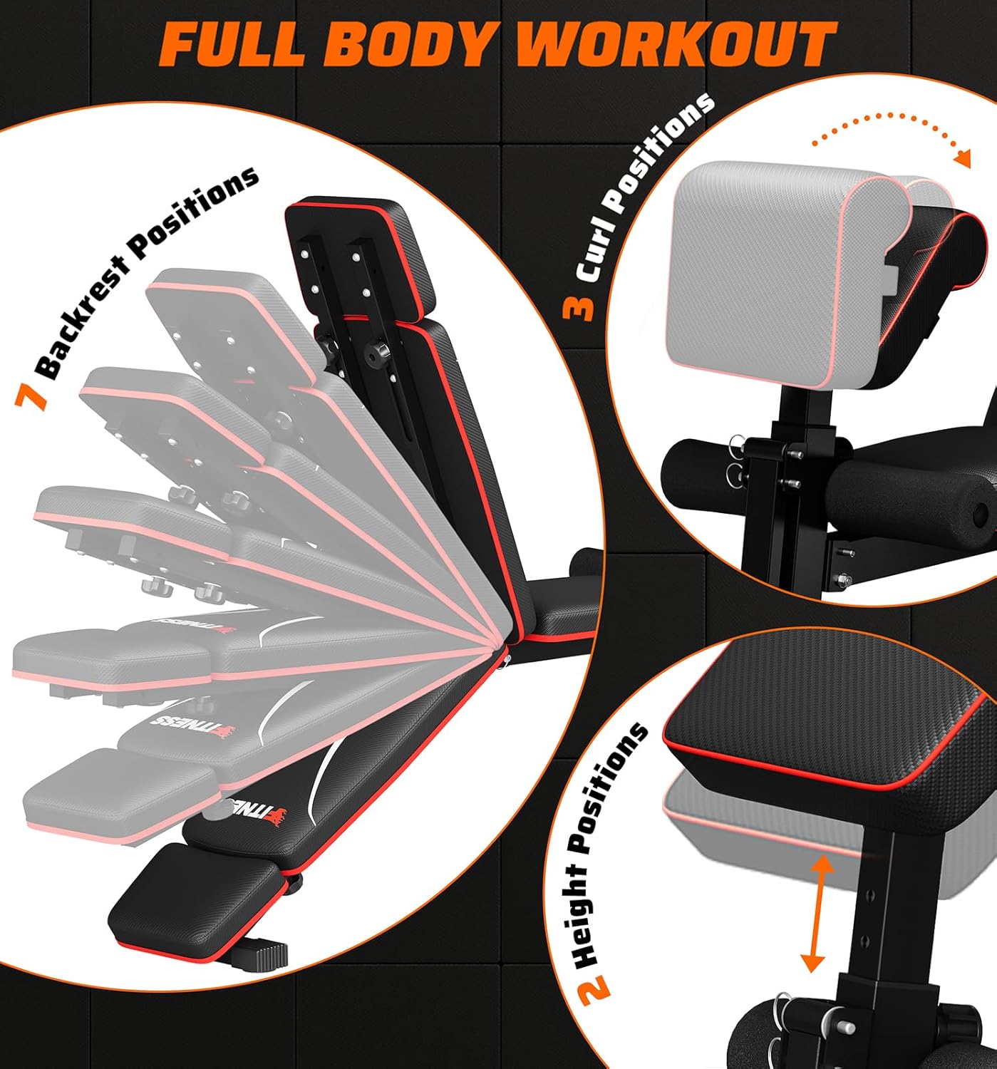 Banco de Peso Dobrável para Ac - Home Gym Bench avaliação e preço