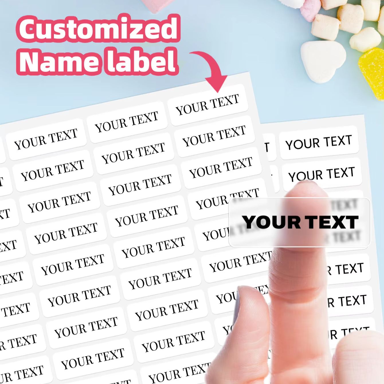 1-600PCS Adesivos Personalizad - Home Gym Decor avaliação e preço